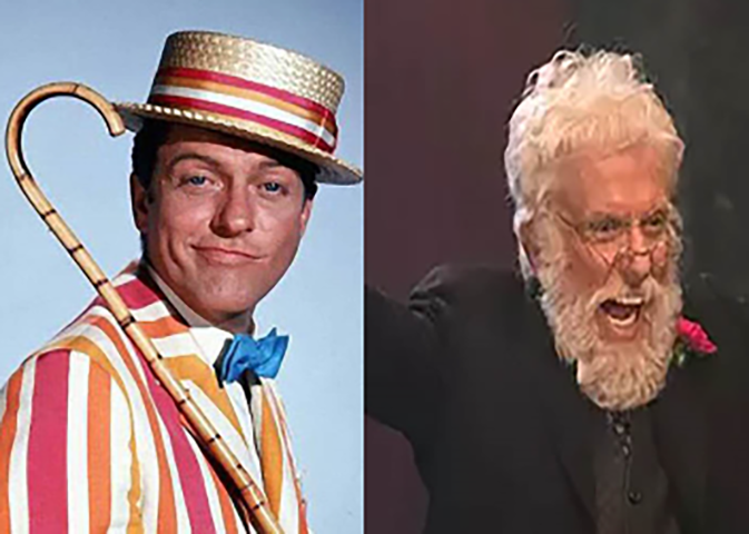 Dick van Dyke nasceu em 13/12/1925 no Missouri (EUA). Em 2020, atuou em "O Retorno de Mary Poppins", reedição do "Mary Poppins" original, que ele também estrelou. Esse é seu maior marco no cinema. -divulgação Montagem Flipar
