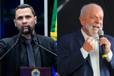 Cleitinho, senador pelo Republicanos, faz críticas ao Congresso e diz apoiar projetos do governo Lula que, segundo ele, beneficiem diretamente a população
 -  (crédito: Reprodução/Senado/Ricardo Stuckert/PR)