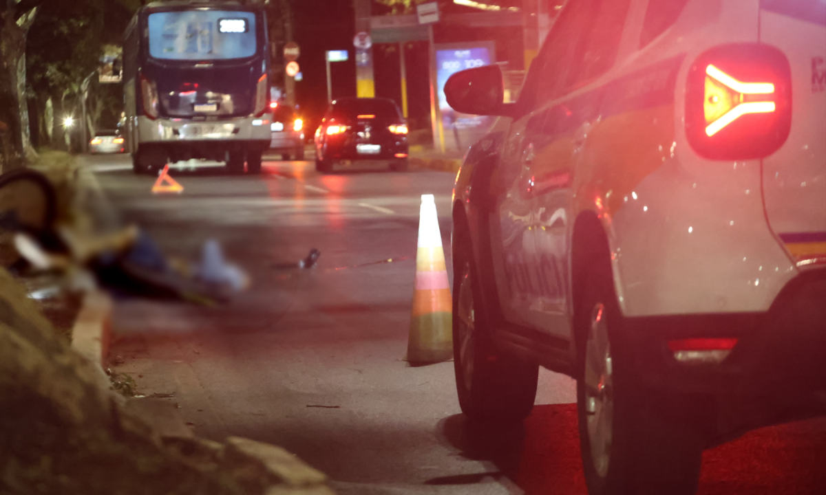 Ciclista morreu na noite desta quinta-feira (3/7) -  (crédito: Marcos Vieira/EM.DA. Press)
