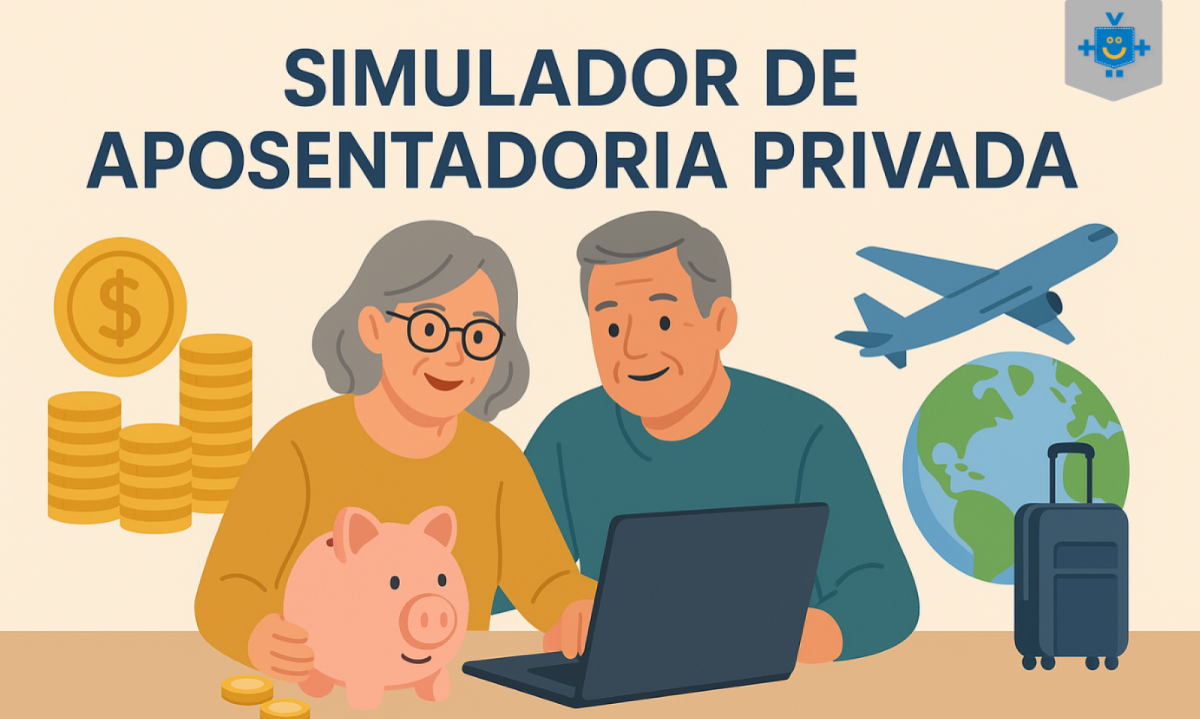 Casal de idosos planejando viagens com o dinheiro da aposentadoria privada -  (crédito: Reprodução Educando seu Bolso)