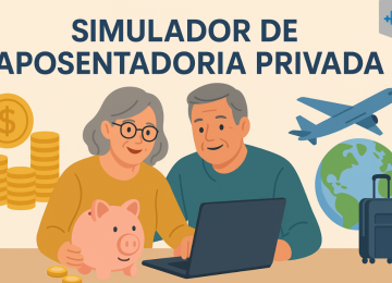 Casal de idosos planejando viagens com o dinheiro da aposentadoria privada -  (crédito: Reprodução Educando seu Bolso)