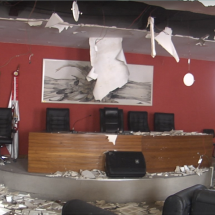 Prédio da Câmara de Nova Lima ficará fechado após rompimento de adutora - TV ALTEROSA / Reprodução