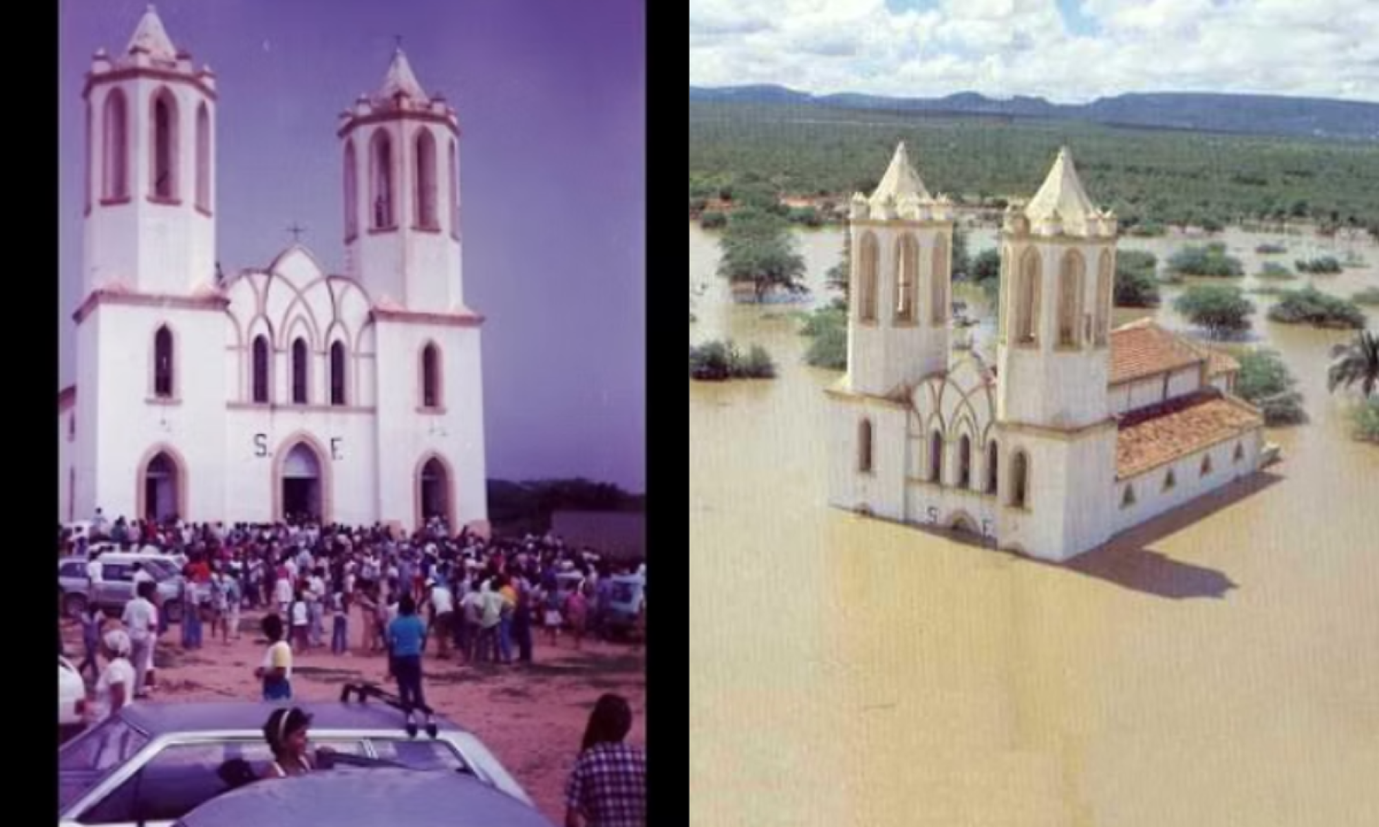 Divulgação prefeitura de Petrolândia-Igreja inundada