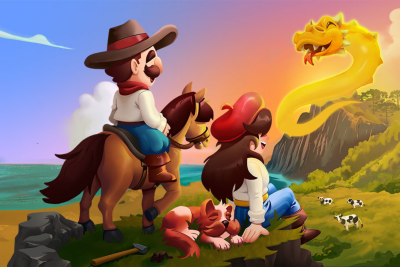 Inspirado no folclore brasileiro, 'Gaucho in The Grasslands' mistura vários gêneros de clássicos da Nintendo com um toque tupiniquim acompanhado de uma bombacha de respeito -  (crédito: Divulgação/Epopéia Games)