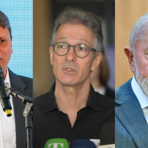 Veja em pesquisa como seriam os desempenhos de Zema e Tarcísio contra Lula - Miguel Schincariol/AFP/Leandro Couri/EM/D.A/Evaristo Sa/AFP