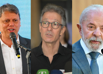 Levantamento da AtlasIntel simula o desempenho de Lula em diferentes cenários presidenciais para 2026 -  (crédito: Miguel Schincariol/AFP/Leandro Couri/EM/D.A/Evaristo Sa/AFP)
