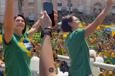 Michelle Bolsonaro em ato no Pará -  (crédito: Reprodução/Redes Sociais)