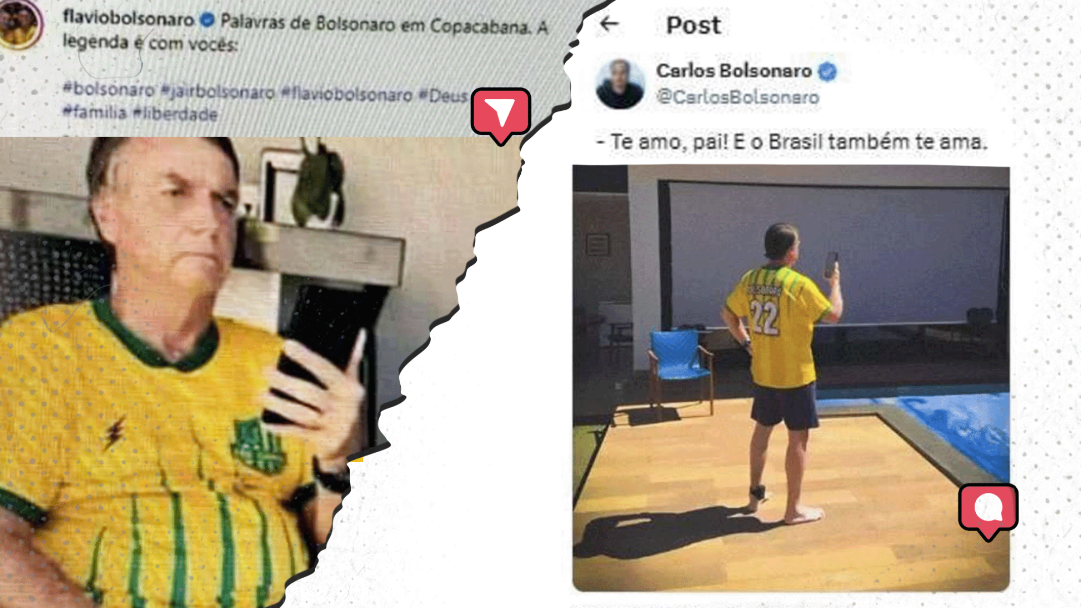 As fotos de Bolsonaro que Moraes usou para justificar prisão de ex-presidente - Reprodução STF