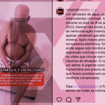 Idoso com tornozeleira não tem relação confirmada com o 8 de janeiro - Reprodução/Comprova