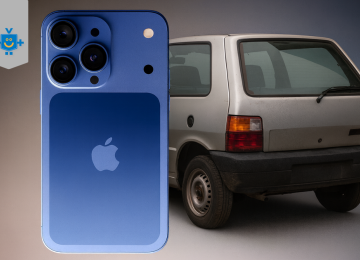 Comparação crítica entre o iPhone 17 e um Fiat Uno Mille usado, destacando que ambos podem custar praticamente o mesmo valor no Brasil.
 -  (crédito: Reprodução Educando seu Bolso)