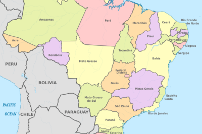 O Brasil tem 5.568 municípios. Os nomes fazem homenagens a personalidades, memória do lugar, referências históricas etc. Alguns são inusitados e engraçados. Veja uma lista divertida. -  (crédito: TUBS wikimedia commons )
