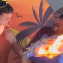 Surpresa em aniversário de adolescente pega fogo e vídeo viraliza nas redes - Reprodução/Instagram