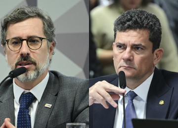 Viraliza resposta de ministro da CGU a Moro -  (crédito: Geraldo Magela/Agência Senado)