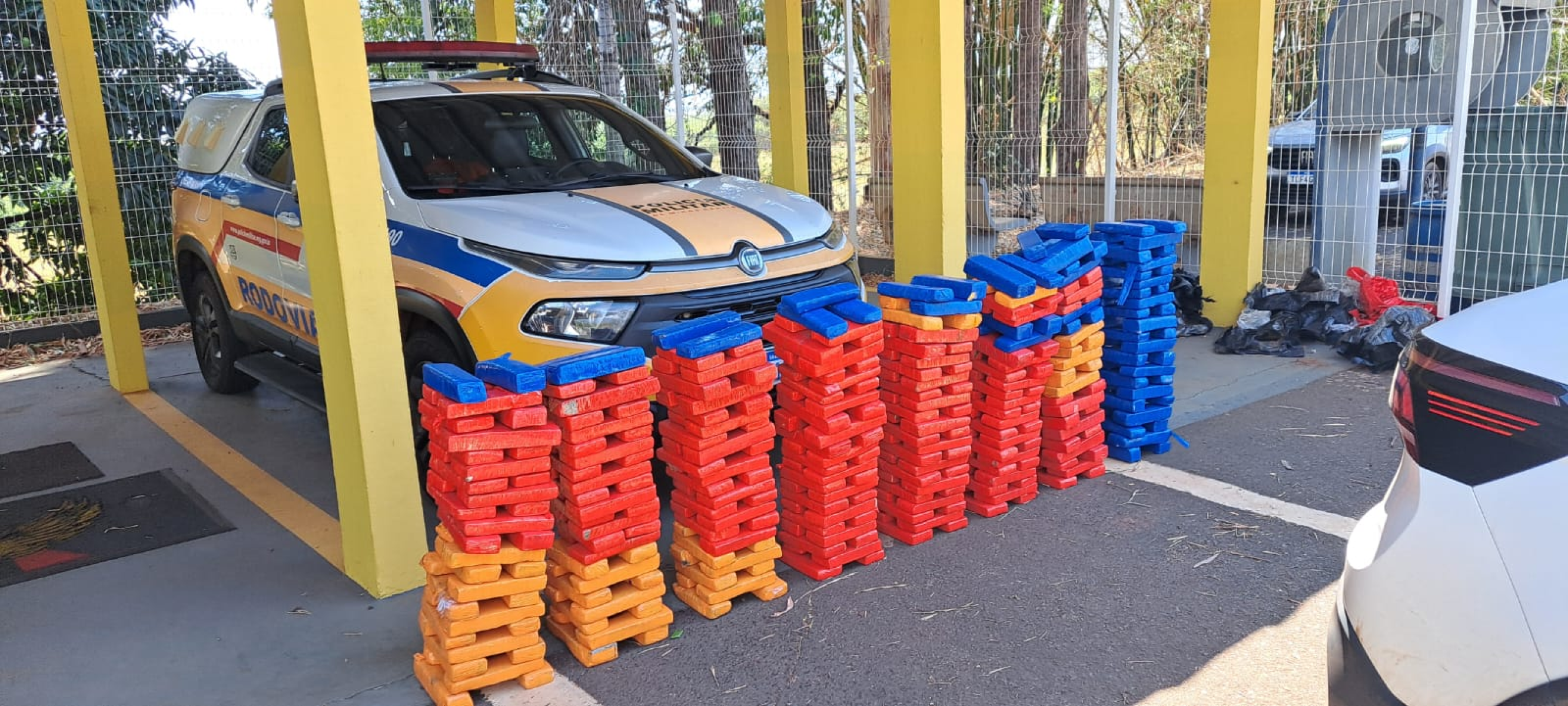 PM apreende 500kg de maconha avaliados em R$ 900 mil na MGC-497 - Divulga&ccedil;&atilde;o/PMMG