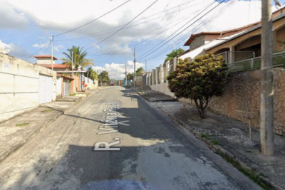 Crime aconteceu na Rua Vitória Régia, em Contagem -  (crédito: Google Street View/Reprodução)