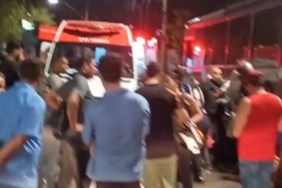 Acidente causou interdição do trânsito no Barreiro, em BH -  (crédito: Redes Sociais/Reprodução)