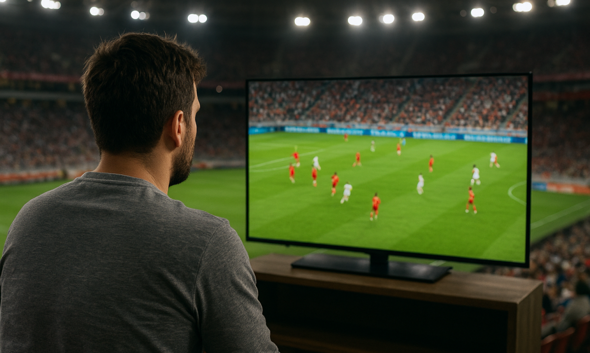 Saiba como se sentir dentro do est&aacute;dio, mas no conforto do seu sof&aacute; -  (crédito: Chat GPT)