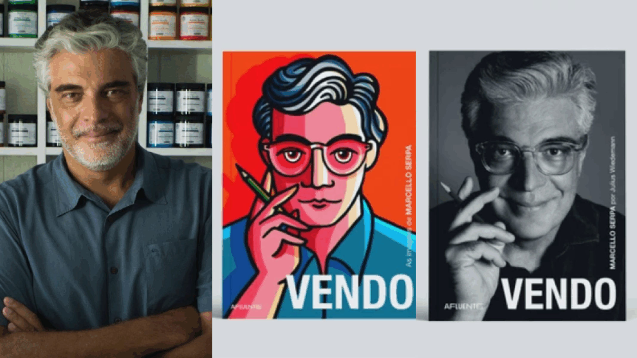 Marcello Serpa retorna ao Brasil e lança dois livros sobre sua trajetória