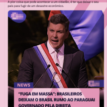 Brasileiros não estão fugindo para o Paraguai, diferente do que dizem posts - Reprodução/Comprova