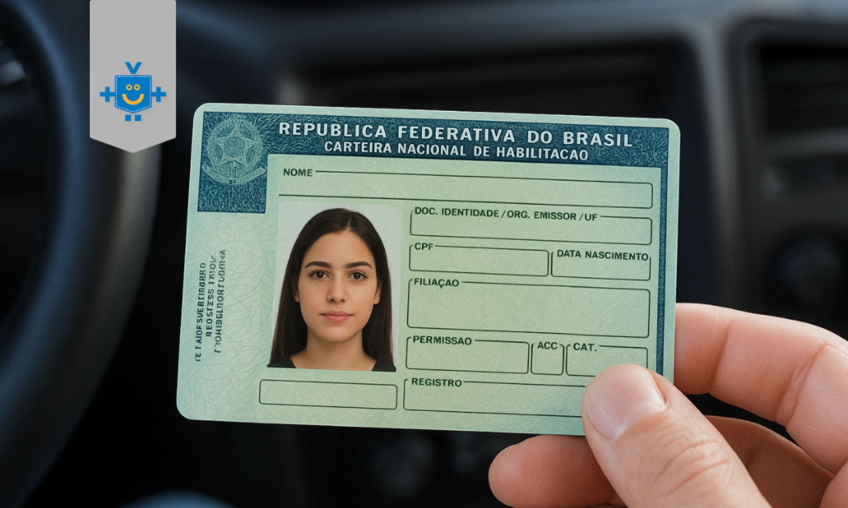 Imagem de uma mão segurando uma CNH. - (crédito: Reprodução Educando Seu Bolso) Imagem de uma mão segurando uma CNH. - (crédito: Reprodução Educando Seu Bolso)