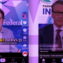 Perfis viralizam desinformação com vídeos falsos de apresentadores dos EUA - Reprodução/Comprova