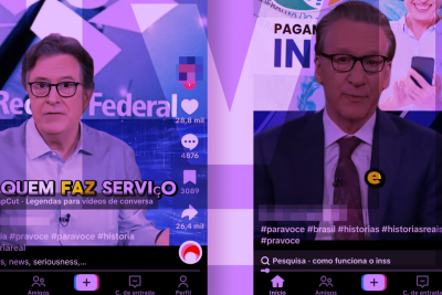 Os conteúdos, no entanto, não foram produzidos pelos veículos de imprensa reais -  (crédito: Reprodução/Comprova)