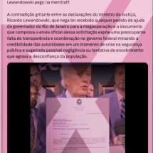 Pedido de apoio feito pelo governo do Rio foi anterior à megaoperação - Reprodução/Comprova