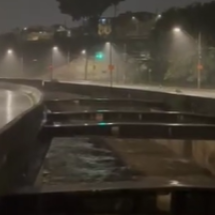 Vídeo mostra Rio Arrudas quase no limite depois de chuva intensa em BH - Redes Sociais/Reprodução