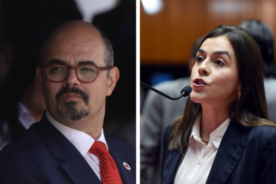 Simões e Lohanna batem boca nas redes sociais -  (crédito: ALMG/REPRODUÇÃO)