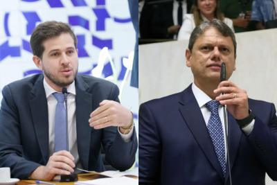 Pedro Campos rebate Tarcísio após crítica à gestão federal em vídeo nas redes -  (crédito: Câmara dos Deputados e Alesp/Reprodução)