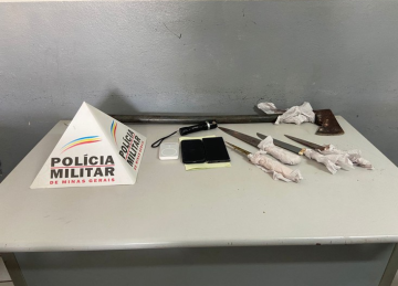 Dupla mata gado, volta para apanhar o animal e &eacute; presa em Patos de Minas -  (crédito: Divulga&ccedil;&atilde;o/PMMG)