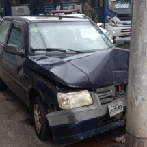 BH: mulher bate em poste na Av. Dom Pedro II e fica desacordada - Corpo de Bombeiros/Reprodução