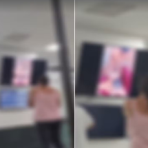 Vídeo erótico é exibido em sala de espera de hospital de cidade mineira - Reprodução/Redes Sociais