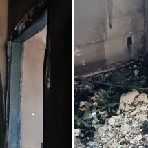 Grande BH: faíscas de ventilador causam incêndio e destroem quarto - Divulgação/CBMMG