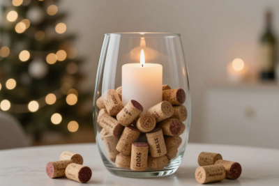 Se você guardou rolhas de vinho, não jogue fora: ideias de decoração para o Ano Novo de 2026 -  (crédito: Tupi)
