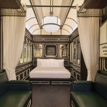 Resort que funciona em vagões de trem vira atração turística - divulgação