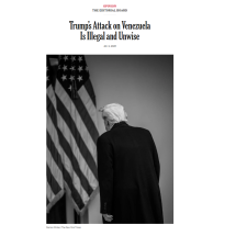 'Ataque à Venezuela é ilegal e imprudente', diz NY Times em editorial