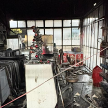 Terminal Rodoviário de cidade de MG pega fogo nesta segunda-feira (5/1) - Corpo de Bombeiros/Reprodução