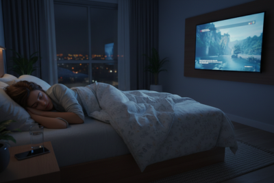 O que significa gostar de dormir com a TV ligada -  (crédito: Tupi)