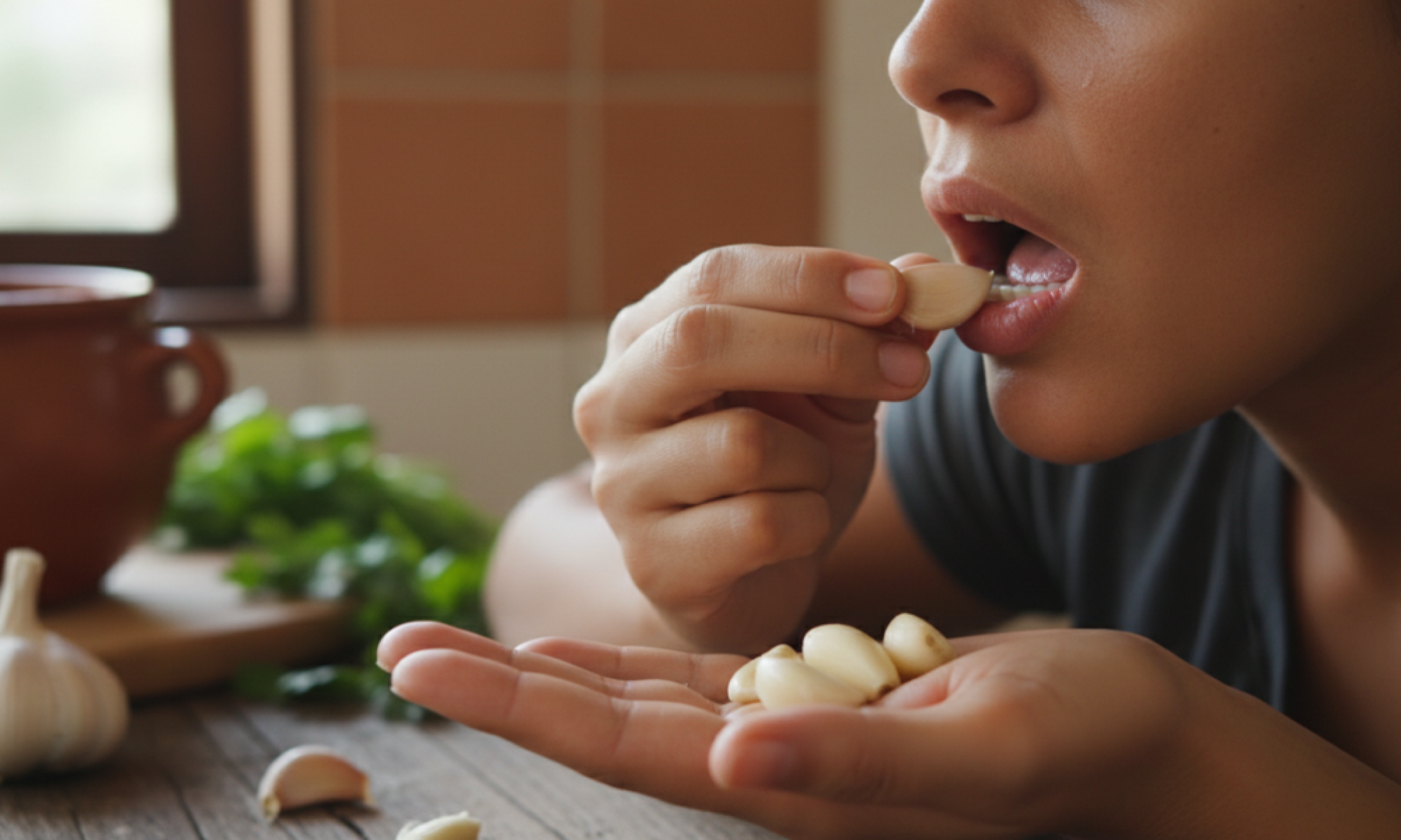 Comer alho cru todo dia: Como esse hábito afeta sua saúde ao longo do tempo - Tupi