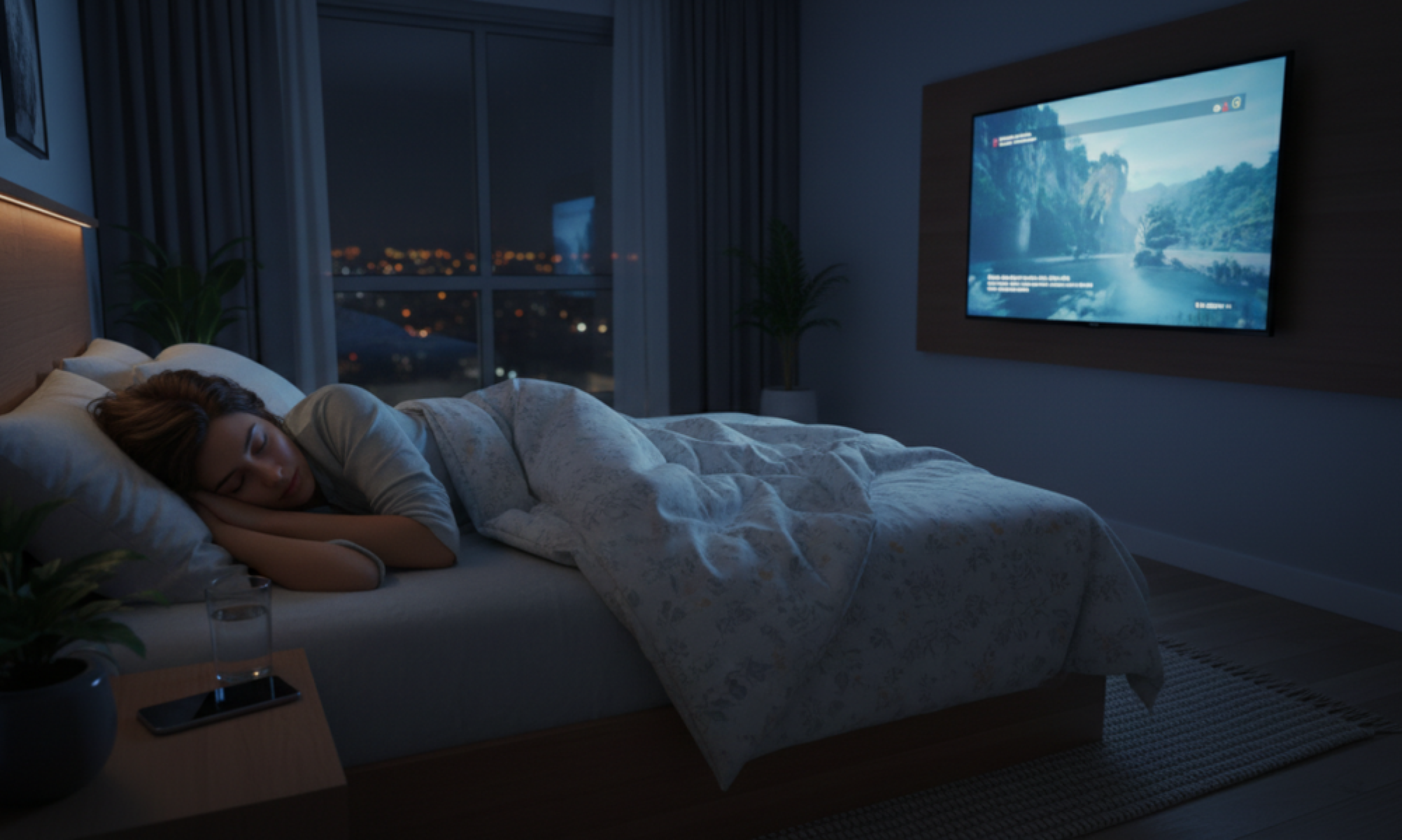 O que significa gostar de dormir com a TV ligada - Tupi