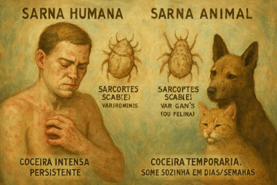 Se você ou alguém próximo apresentar coceira persistente, procure uma unidade de saúde  -  (crédito: Imagem gerada por IA)