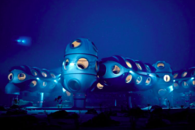 Segundo a revista Forbes, uma empresa especializada em tecnologia para o oceano lançou um planejamento de moradias permanentes em águas profundas até 2027.  -  (crédito: divulgação / deep)