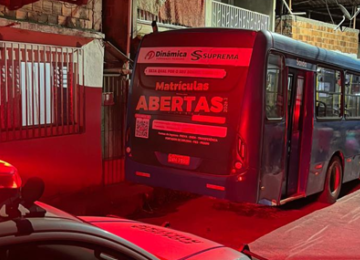 Veículo ainda colidiu contra uma residência e acertou dois pedestres -  (crédito: PMMG/Reprodução)