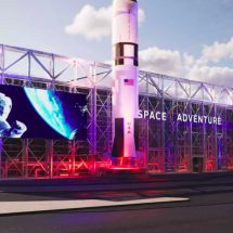 Parque em Balneário Camboriú tem peças originais da Nasa, a agência espacial americana - Divulgação