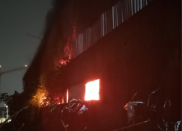 No momento em que o fogo começou, 25 apartamentos estavam ocupados -  (crédito: Corpo de Bombeiros/Reprodução)