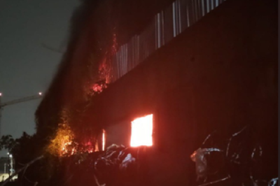 No momento em que o fogo começou, 25 apartamentos estavam ocupados -  (crédito: Corpo de Bombeiros/Reprodução)