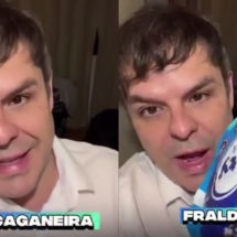 Vereador Adrilles usa fralda para caminhada de Nikolas: 'Cagando e andando' - Reprodução/Redes Sociais