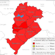 Todas as regionais de BH seguem em alerta para deslizamentos e desabamentos - Defesa Civil/Reprodução