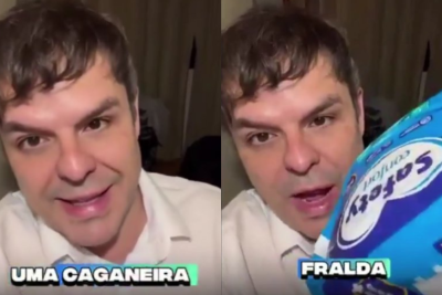 Vereador Adrilles diz que vai de fraldas para caminhada de Nikolas -  (crédito: Reprodução/Redes Sociais)